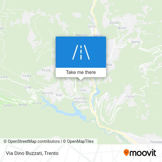 Via Dino Buzzati map