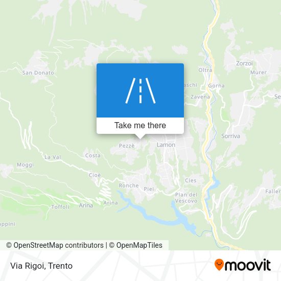 Via Rigoi map