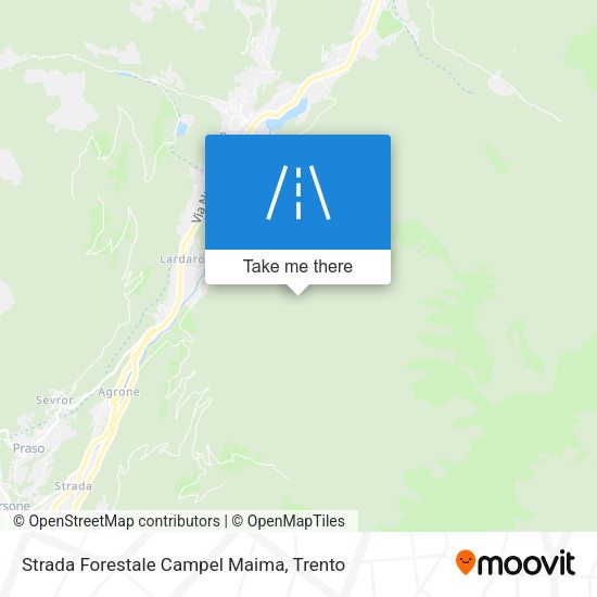 Strada Forestale Campel Maima map