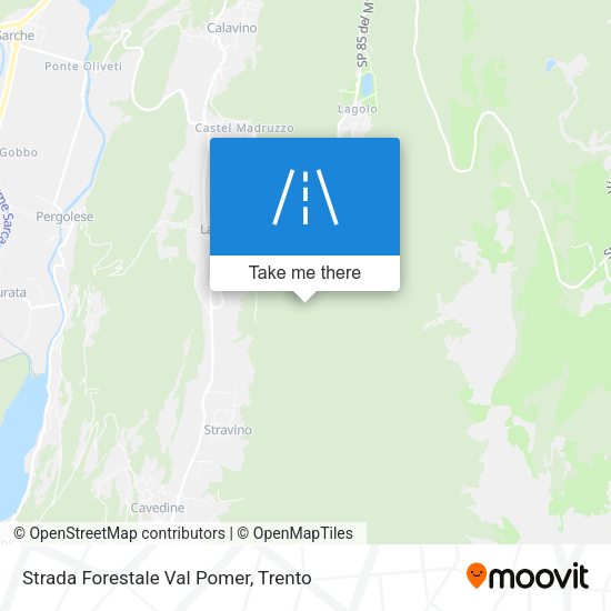 Strada Forestale Val Pomer map