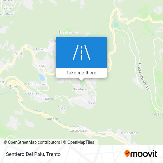 Sentiero Del Palu map