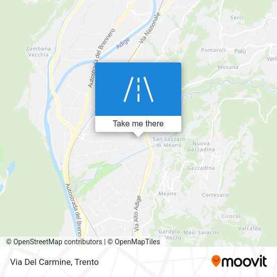 Via Del Carmine map