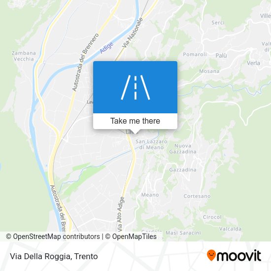 Via Della Roggia map