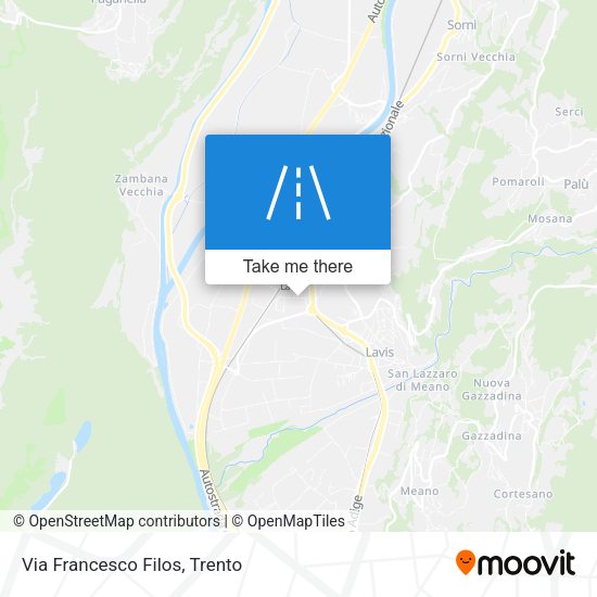 Via Francesco Filos map