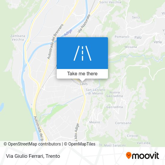 Via Giulio Ferrari map
