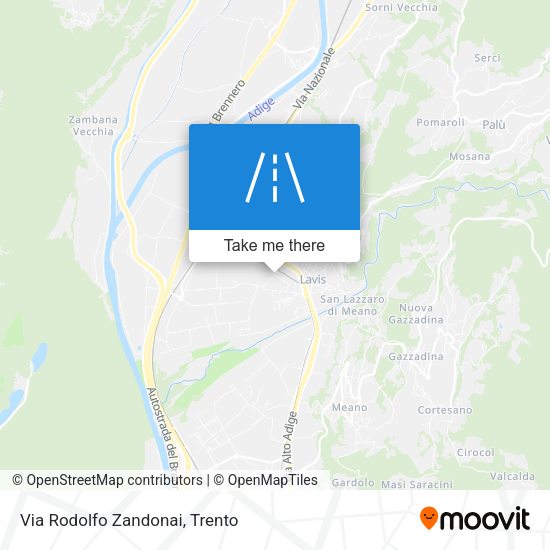 Via Rodolfo Zandonai map