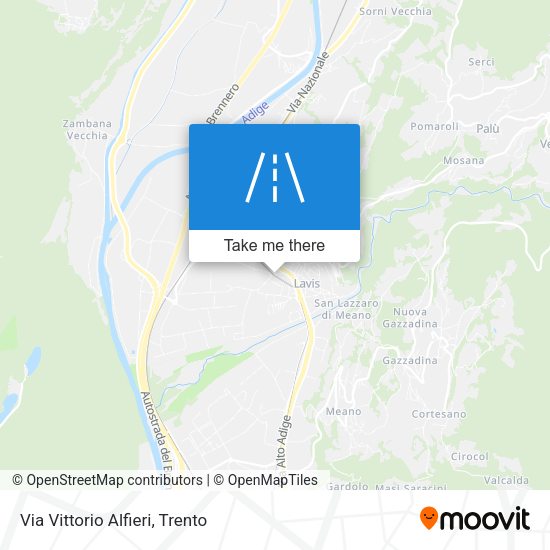 Via Vittorio Alfieri map