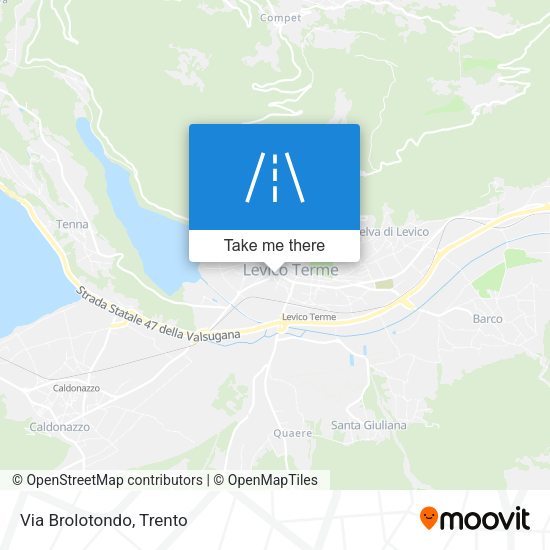 Via Brolotondo map