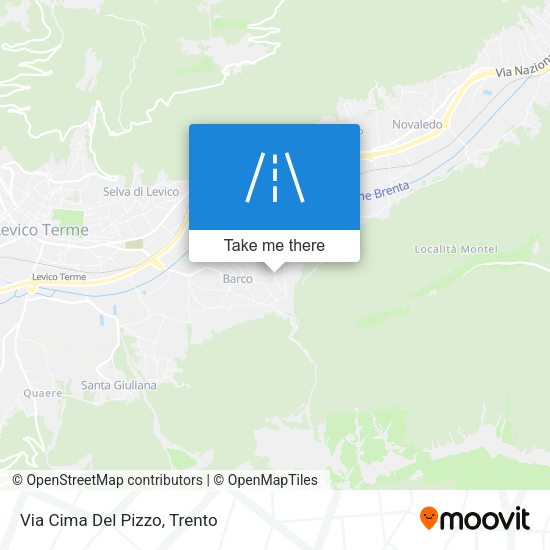 Via Cima Del Pizzo map