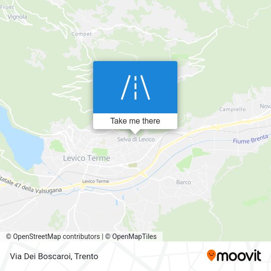 Via Dei Boscaroi map