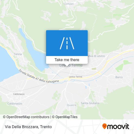 Via Della Brozzara map