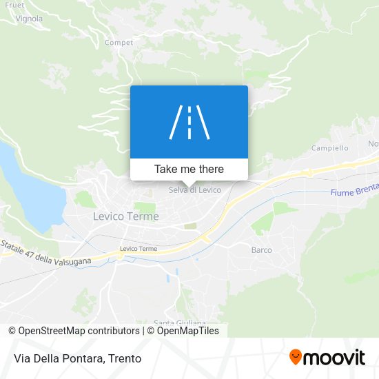 Via Della Pontara map