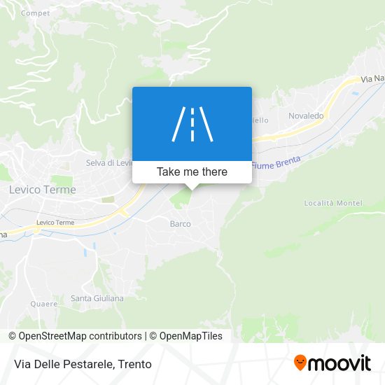 Via Delle Pestarele map