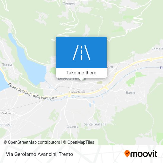 Via Gerolamo Avancini map