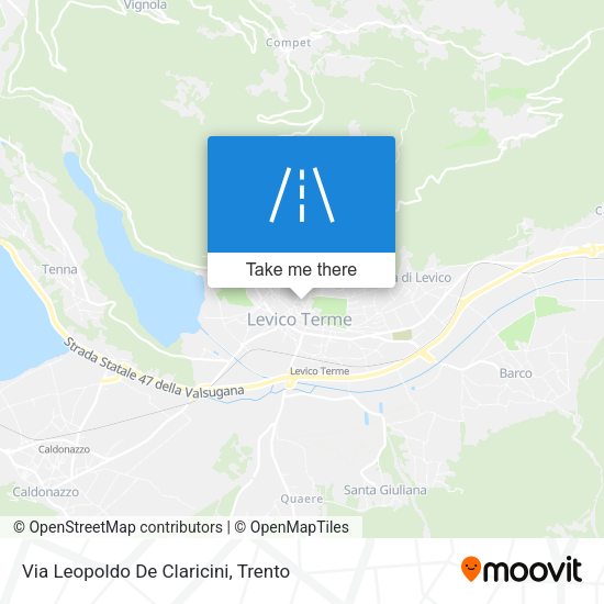 Via Leopoldo De Claricini map
