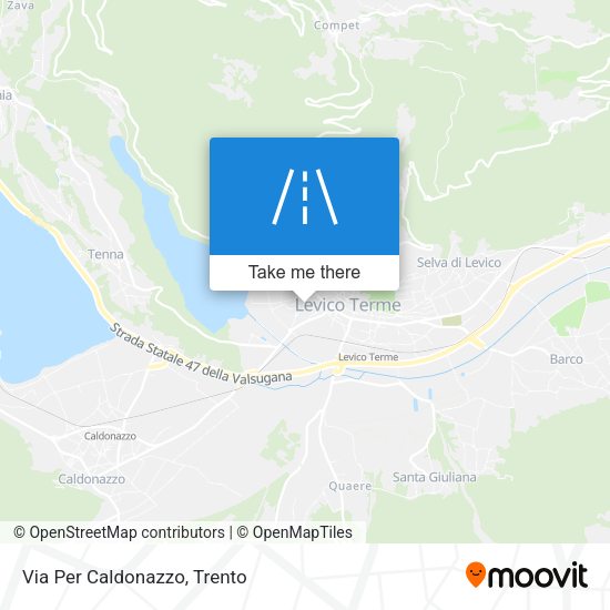 Via Per Caldonazzo map