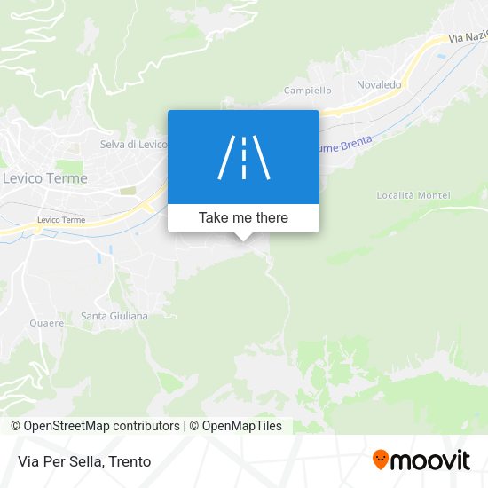 Via Per Sella map