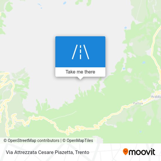 Via Attrezzata Cesare Piazetta map