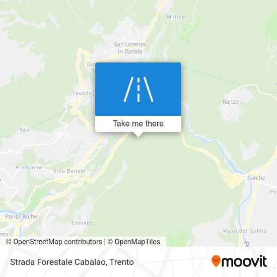 Strada Forestale Cabalao map
