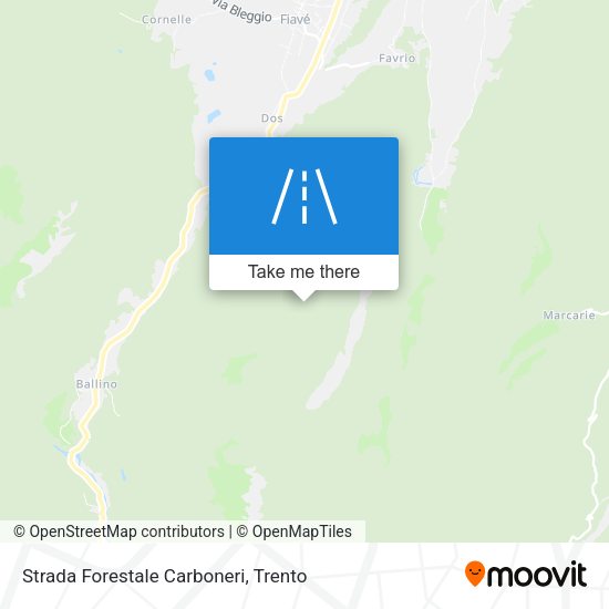 Strada Forestale Carboneri map
