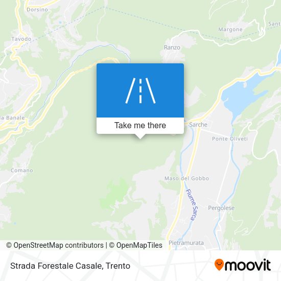 Strada Forestale Casale map