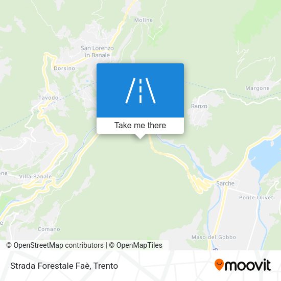Strada Forestale Faè map