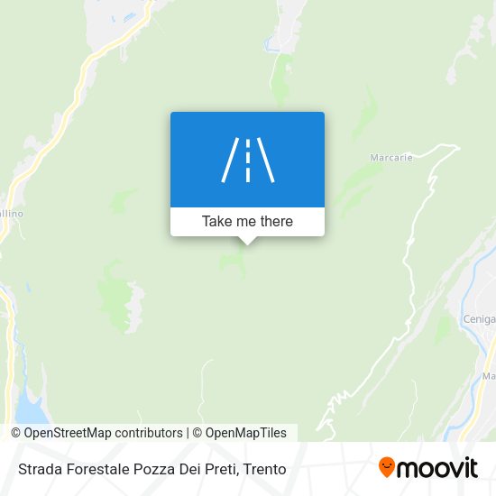 Strada Forestale Pozza Dei Preti map