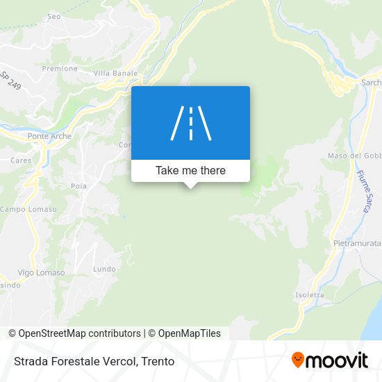 Strada Forestale Vercol map