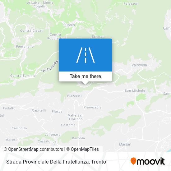 Strada Provinciale Della Fratellanza map
