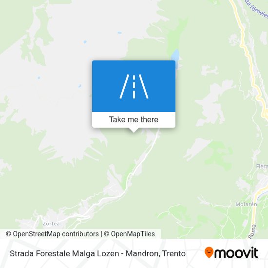 Strada Forestale Malga Lozen - Mandron map