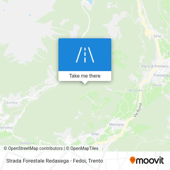 Strada Forestale Redasega - Fedoi map