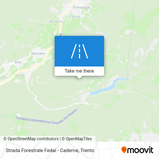 Strada Forestrale Fedai - Caderne map