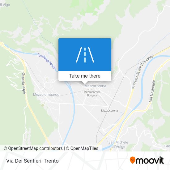 Via Dei Sentieri map