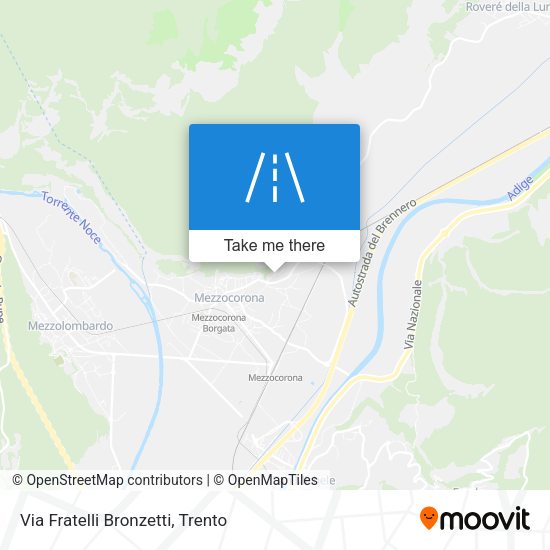 Via Fratelli Bronzetti map