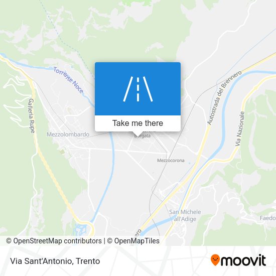 Via Sant'Antonio map