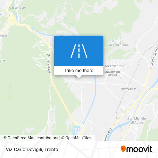 Via Carlo Devigili map