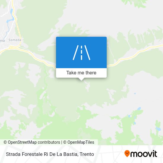 Strada Forestale Rì De La Bastia map