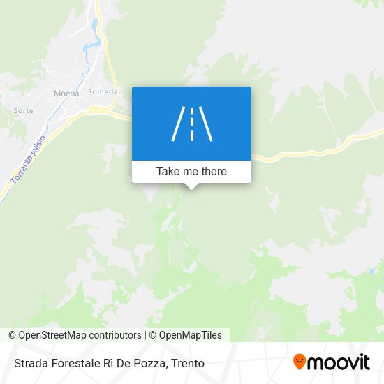 Strada Forestale Rì De Pozza map