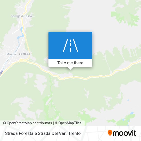 Strada Forestale Strada Del Van map