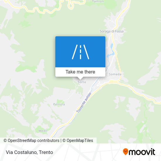 Via Costaluno map