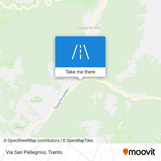 Via San Pellegrino map
