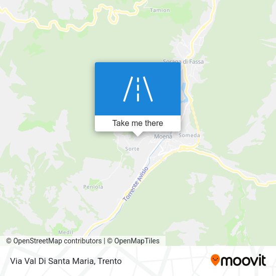 Via Val Di Santa Maria map