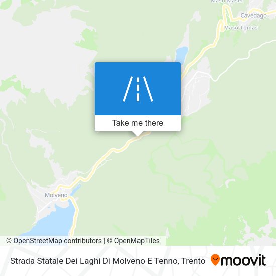Strada Statale Dei Laghi Di Molveno E Tenno map