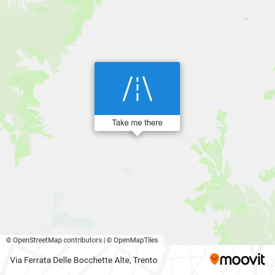 Via Ferrata Delle Bocchette Alte map
