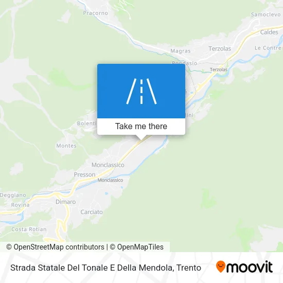 Strada Statale Del Tonale E Della Mendola map