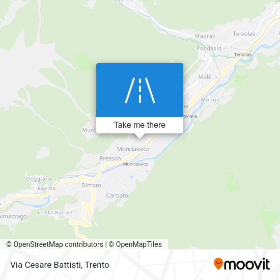 Via Cesare Battisti map