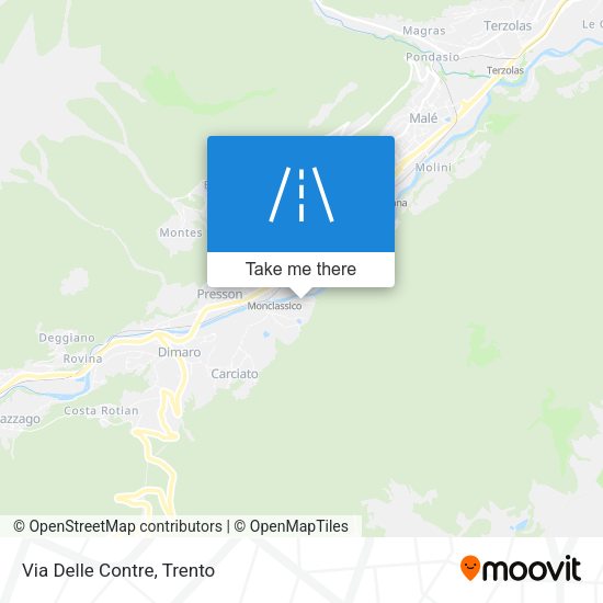 Via Delle Contre map