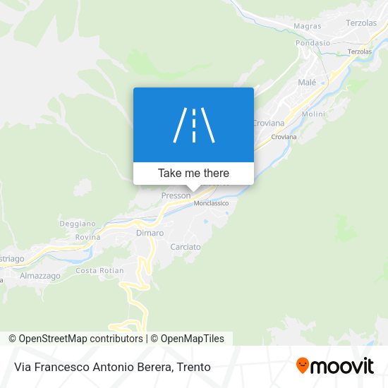 Via Francesco Antonio Berera map