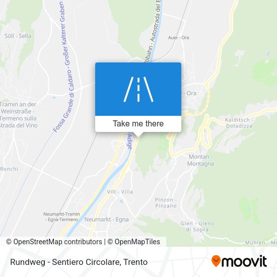 Rundweg - Sentiero Circolare map
