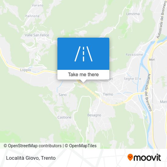Località Giovo map